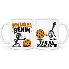 Bin1çeşit Son Lokma 2'li Porselen Kupa Seti - Model 796