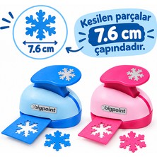 Bigpoint Şekilli Delgeç 7.6cm Kar Tanesi x 2 Adet