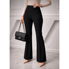 Organix Home Yüksek Bel Likralı İspanyol Paça Pantalon Günlük Şıklık Rahatlık Beden Aralığı (34-52)
