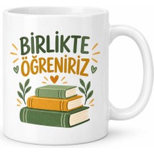 Bin1çeşit Birlikte Öğreniriz Tasarımlı Porselen Kupa - Model 301