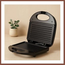 Bezos Mini Elektrikli Tost Makinesi (2 Dilim) 750W Yapışmaz Dry