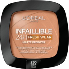Vionna L'oreal Paris Infaillible 24H Fresh Wear Soft Matte Bronzer 250 Light
