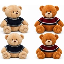 İlkyaz Fashion Ifk ® 2001008PELUŞ Ayı Oturan Kazaklı 42 cm (Adet Fiyatıdır)