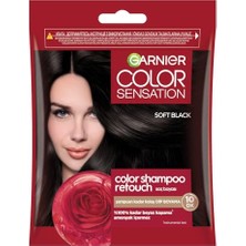 Garnier Color Shampoo Retouch Şampuan Kolaylığında Dip Boyası, Siyah 2.0