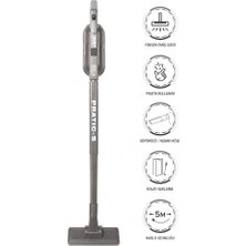 Pratic S P1200 Torbasız Dikey Süpürge - Antrasit