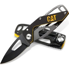 DA980265 Kemer Askı Kancalı Katlanabilir 13CM Paslanmaz Çelik Siyah Kamp Çakısı