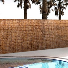 Bu Bambu Bahçe Çit Kenarı, 4,5 x 13 Metre, Balkon ve Pencere Için Dekoratif Çit, Ismarlama Gizlilik Çözümü 2/3/4/5/6 Ft Yüksekliğinde