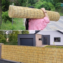 Arka Bahçe Için Bu Doğal Gizlilik Çit Rulosu - Bambu Eskrim Perdesi, 4,3X11FT (131X335CM) - Bahçe, Veranda, Restoran ve Otel Dekoru Için Ideal (Kahver