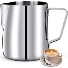 Happy Trend Paslanmaz Çelik Espresso Kupa Barista Craft Kahve Latte Süt Köpürtün Krug (3 Boyutlar Isteğe Bağlı) M M2-CKVN-J4R9