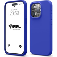 Happy Trend iPhone 14 Pro Max Ile Uyumlu Kılıf Ince ve Dayanıklı Sıvı Silikon 3 Katmanlı Tam Kaplamalı Şık Yumuşak Jel Hissi Yüksek Kalite Kauçuk Telefon Kılıfı (Saks)
