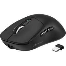 Happy Trend Kablosuz Gaming Mouse – 49G Ultra Hafif Fare, 26000 Dpı Pixart PAW3395 Sensör, Bt/2.4g/kablolu Üçlü Mod, 200 Saat Pil Ömrü, Ptfe Ayaklar, Pc/xbox/ps/mac – Siyah