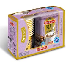 Happy Trend Ofis Seti Hazır Türk Kahvesi Sütlü 10'lu Paket