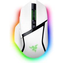 Happy Trend Basilisk V3 Pro - Razer Hyperscroll Tilt Wheel'e Sahip Özelleştirilebilir Kablosuz Oyun Faresi (Focus Pro 30K Optik Sensör, 13 Bölgeli Kroma Aydınlatma, 10+1 Programlanabilir Düğme) Beyaz