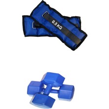 Happy Trend Dumbell 1KGX2ADET,EL Ayak Bilek Ağırlığı 0.5KGX2ADET 2li Ağırlık Kondisyon Seti