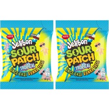 Happy Trend Sour Patch Tropikal Meyve Aromalı Yumuşak Şekerleme 80 gr 2li Paket