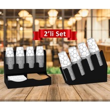 Happy Trend Kahve Karton Bardaklık Standı 2li Set