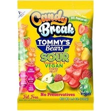 Happy Trend Break Tommy's Bear Sour Tatlı-Ekşi Vegan Jelibon 128 gr