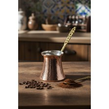 Happy Trend Dövme Bakır El Yapımı 500ML Cezve Kahve Cezvesi No7