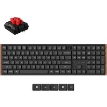 TemmuzX K5 Ultra 8k Süt Pom Red Switch 2.4 Ghz 370 Saate Kadar Pil Ömrlü Kablosuz Özel Mekanik Klavye (K5U-H1P-TR)