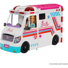 Barbie Dönüşen Ambulans ve Klinik Oyun Seti HKT79