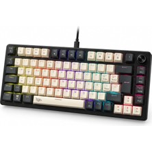 TemmuzX %75 Rainbow Mekanik Oyuncu Klavyesi, Türkçe Q Red Switch Kb-32