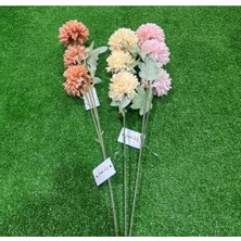 TemmuzX Yapay Çiçek Kasımpatı Çiçeği Tek Dal 70 Cm, Turuncu