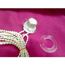 TemmuzX Stor Zebra Perde Yedek Zincir 2 Adet 30 mm +2 Adet Hizalama Halkası