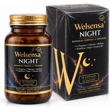 TemmuzX Night Uyku Takviyesi | L-Theanine, Valerian (Kediotu), Melisa, Passiflora, Şerbetçiotu ve B6 Vitamini | Uyku Desteği | 60 Kapsül