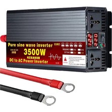 TemmuzX Güç Invertörü 1600W 2200W 3000W 3500W 4000W 5000W 5500W 6000W 8000W Saf Sinüs Dalga Invertörü 12V 24V 48V 60V 72V 230V 240V Araba Inverter Şarj Cihazı