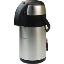 TemmuzX Marka Çay Termosu Kapaklı Çelik Pompalı PNG-1230A