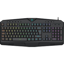T-Dagger T-TGK205, Submarıne, USB Kablolu, Türkçe Q, Rgb Backlight, Membran Tuşlar, 104 Tuşlu, Multimedya, Gaming Klavye