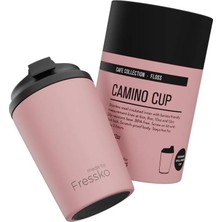 Happy Trend By Fressko Camino Floss Yeniden Kullanılabilir Kahve Bardağı, Yalıtımlı Termal Kupa, 340 Ml, Açık Pembe