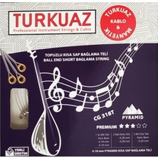TemmuzX CG318T Kısa Sap Bağlama Teli 018 Pyramid Topuzlu Set