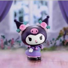 TemmuzX Kuromi 3'lü Sevimli Anime Figür Koleksiyon Seti, Masa Dekoru