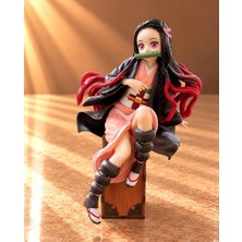 Marsilyan Demon Slayer Nezuko Kamado Oturan Anime Figürü 15 cm ALK6595