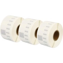 3 Rulo 99013 S0722410 36 mm x 89 mm Şeffaf Etiketler Dymo Labelwriter 4xl 450 400 330 320 310 Twin Turbo Duo Slp 450 430 420 400 200 100 Pro Plus ile