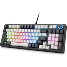 Gameagle Kablolu Rgb Mekanik Oyuncu Klavyesi, Türkçe Q, Blue Switch Kb-12