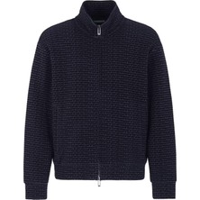 Emporio Armani Pamuklu Regular Fit Fermuarlı Tamamı Logolu Sweat Erkek Sweat EM001697 AF10013 FB229