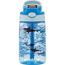 Çocuk Su Şişesi, Yeniden Tasarlanmış Autospout Pipetli, 14 Oz, Köpekbalığı