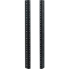 Gator Rackworks Ağır Hizmet Tipi Çelik Raf Ray Seti; 10U Raf Boyutu (GRW-RACKRAIL-10U)