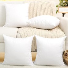 4 Adet Kırlent Iç Yastık Boncuk Silikon 5 Ebat Premium Koltuk Dekor Yastığı- 45X45