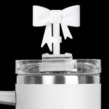 Royal Rain Store Fiyonk Tasarımlı Silikon Pipet Tıpası Stanley Quencher 30OZ &amp; 40OZ Uyumlu