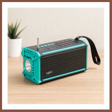Bezos Güneş Enerjili Bluetooth Fm Radyo Usb/tf Mp3 Çalar Fenerli Dry