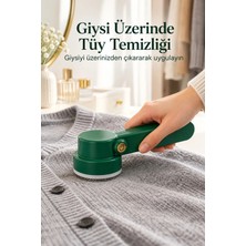 Epilons Yeşil Gövdeli Şarjlı Giysi Tüy Temizleme Makinesi