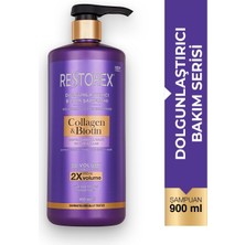 Str Store Collagen & Biotin Dolgunlaştırıcı Şampuan 900 ml – Hacimsiz Saçlar Için Sülfatsız, Kolajen ve Biotin Içerikli Yoğun Hacim Veren Bakım Şampuanı