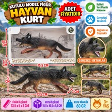 Trendexa Kutulu Model Figür Hayvan Kurt (Adet Fiyatıdır)
