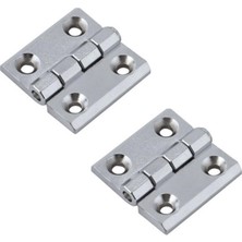 Esranın Dünyası BADEM10 Dekoratif Mobilya Pencere Kapı Duşakabin Mini Dolap Menteşesi Yaprak Menteşe Krom 40 x 40 mm 2 Adet
