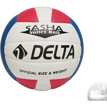 Delta Voleybol Topu El Dikisli Voleybol Topu Sasha-Kırmızı-Mavı Kırmızı