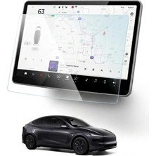 E-Garaj Tesla Model Y Juniper 2025+ // Ana Gösterge Ekran Koruyucu – Parlak