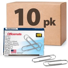 Officemate Büro Ataşı Giant, 20 Pk Kağıt Clip (99934) 10 Pack